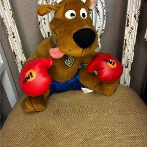 Scooby-Doo Plush Toy with Red Boxing Gloves